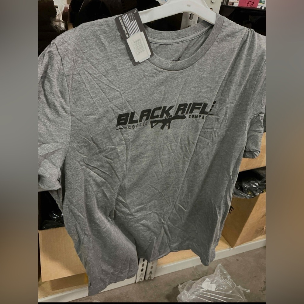 NIP Black Rifle Coffee Company AR Tshirt in Heather Grey - Picture 2 of 3